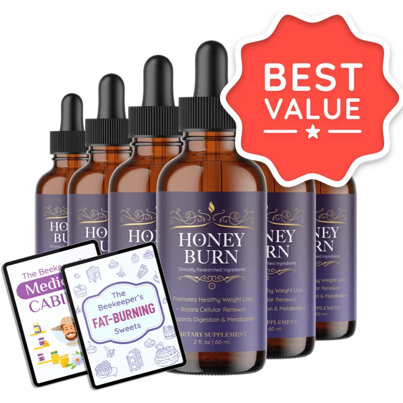 Honey Burn Weight Management Health — 6 Bottle / 180 Day Pack